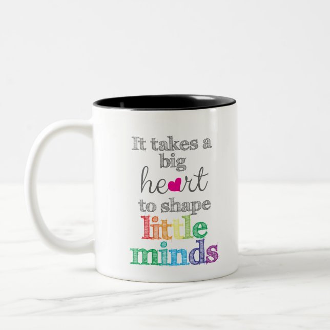 Teacher Gifts: First day of school, teacher Two-Tone Coffee Mug (Left)