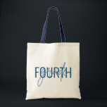 Teacher Gifts Fourth Grade Any Grade Modern Script Tote Bag<br><div class="desc">Easily edit the grade level AND the font colors to create a unique gift for that special teacher! Simply click the Personalize Button to edit the grade. Or click the "Edit Using Design Tool" to edit the colors. This design features a modern script and minimal sans serif font that overlap...</div>