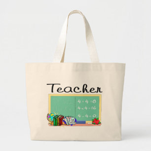 Teacher gifts large tote bag