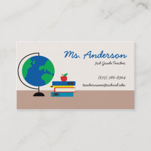 Teacher Globe Business Card