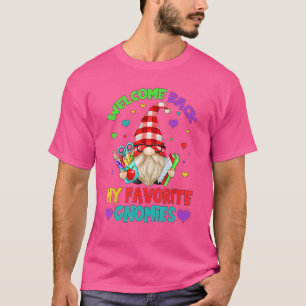 Teacher Gnome Cute Welcome Back To School 1 T-Shirt