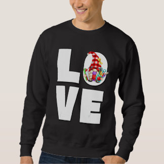 Teacher Gnome For Women Reading Books Love Teachin Sweatshirt
