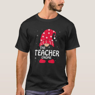 Teacher Gnome Matching Family Group Christmas Part T-Shirt