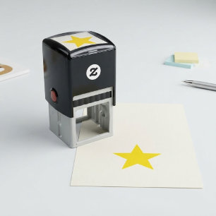 Teacher Gold Star  Self-inking Stamp