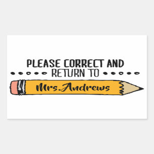 Teacher Grading Papers Student Art Teacher Art Gra Rectangular Sticker