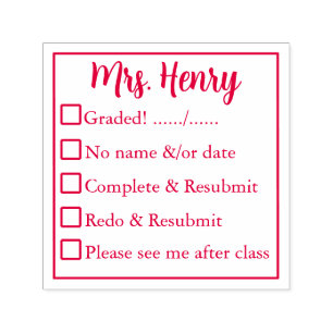 Teacher Grading Self-inking Stamp