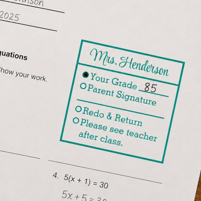 Teacher Grading  Self-inking Stamp (Creator Uploaded)