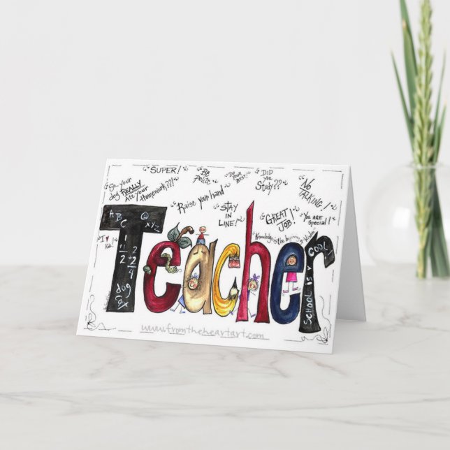 Teacher Greetings Card (Front)