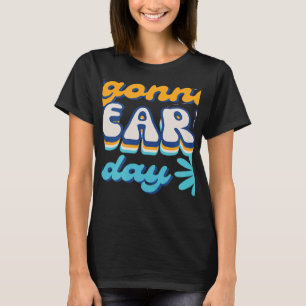 Teacher Groovy Retro First day of School Y'all gon T-Shirt