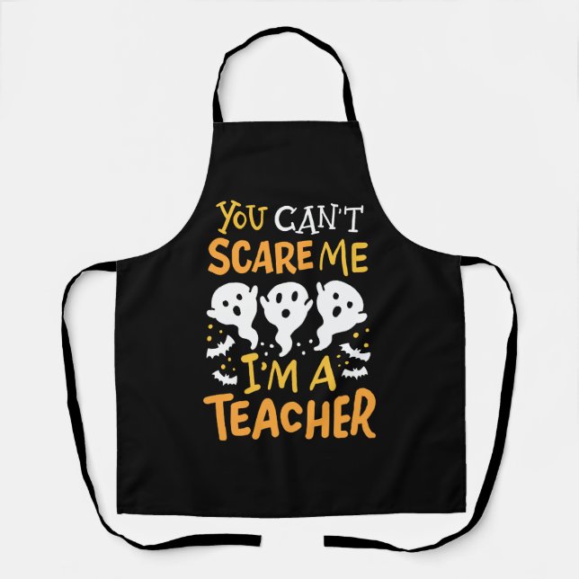 Teacher Halloween  Apron (Front)
