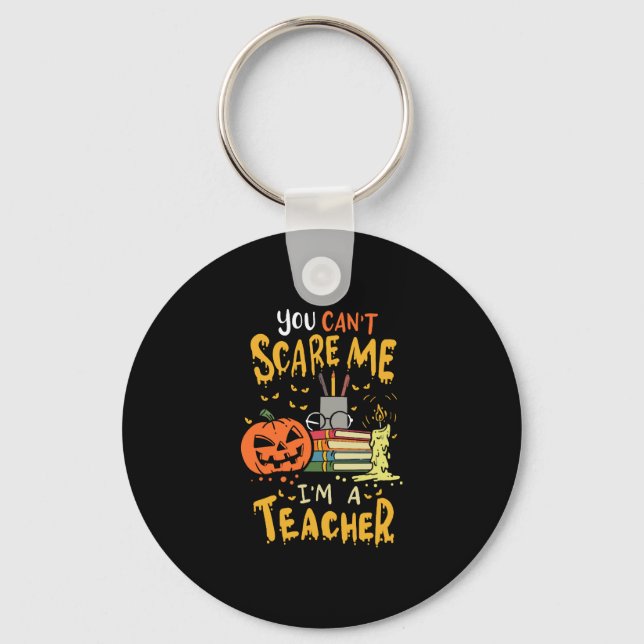 Teacher Halloween Key Ring (Front)
