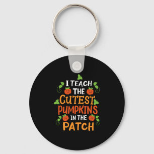 Teacher Halloween Pumpkin Halloween Costume Key Ring