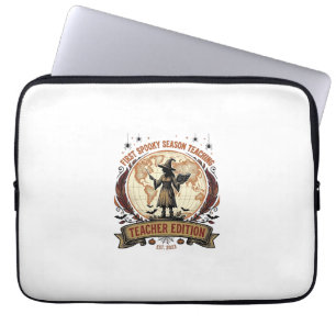Teacher Halloween Shirt for First Spooky Season Te Laptop Sleeve