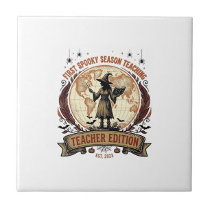 Teacher Halloween Shirt for First Spooky Season Te Tile