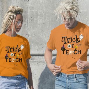 Teacher Halloween Shirts Trick Or Teach