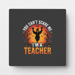 Teacher Halloween Spooky Ghost Teacher Design_1 Plaque