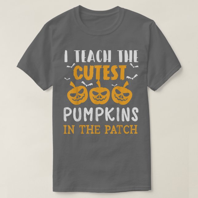 Teacher Halloween Teacher Kindergarten Cutest Pump T-Shirt (Design Front)