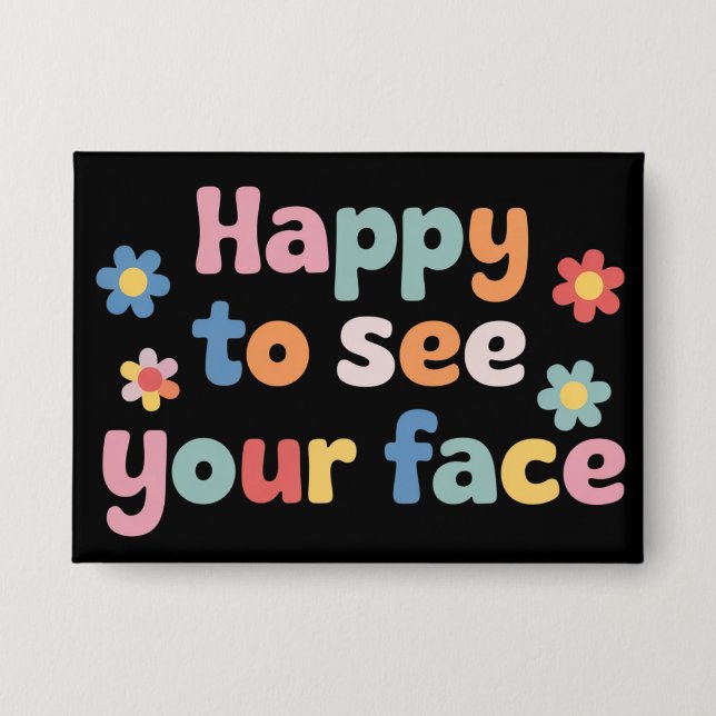 Teacher Happy to See Your Face Back To School (Front)