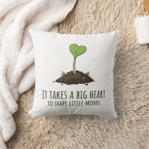 Teacher Heart Appreciation Design Cushion