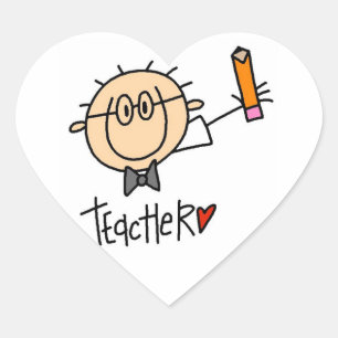 Teacher Heart Sticker