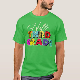 Teacher Hello Third Grade T-Shirt