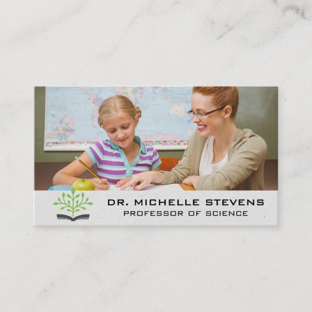 Teacher Helping | Mentoring Student Business Card (Front)