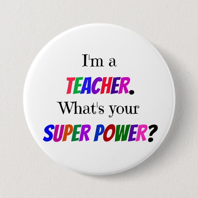 Teacher Humour 7.5 Cm Round Badge (Front)