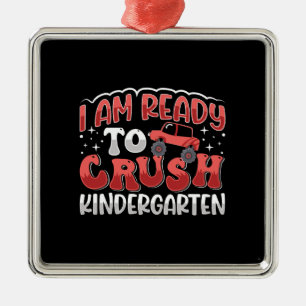 Teacher I Am Ready To Crush Kindergarten Metal Tree Decoration