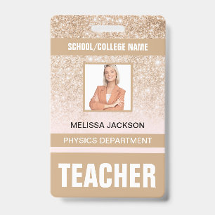 Teacher ID Card Badge