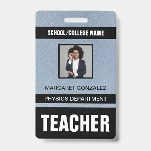 Teacher ID Card Badge