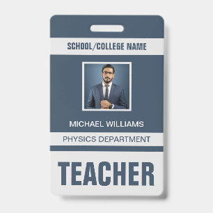 Teacher ID Card Badge