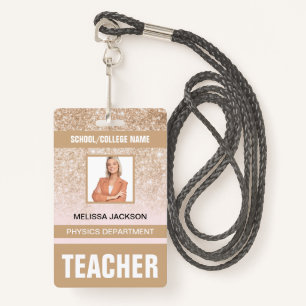 Teacher ID Card Badge ID Badge