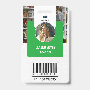 Teacher ID Card   Green Collage School ID Card Badge