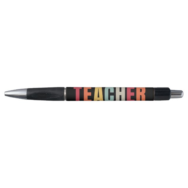 TEACHER in colourful lettering (Front)
