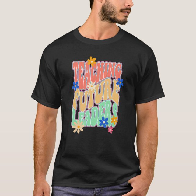 Teacher Inspirational Colourful Elementary Middle  T-Shirt (Front)