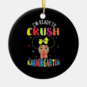 Teacher Is Ready To Crush Kindergarten Ceramic Tree Decoration