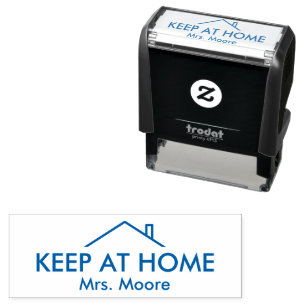 Teacher Keep At Home Custom Name Self-inking Stamp