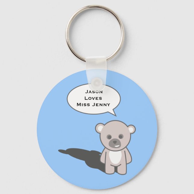 Teacher_Keychain1(Personalise) Key Ring (Front)