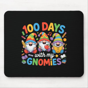 Teacher Kids Gnome 100 Days Of School  Mouse Pad