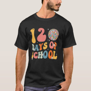 Teacher Kids Happy 120th Day Of School Disco Ball T-Shirt