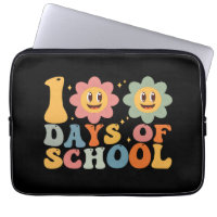 Teacher Kids Retro Groovy 100 Days 0f School 