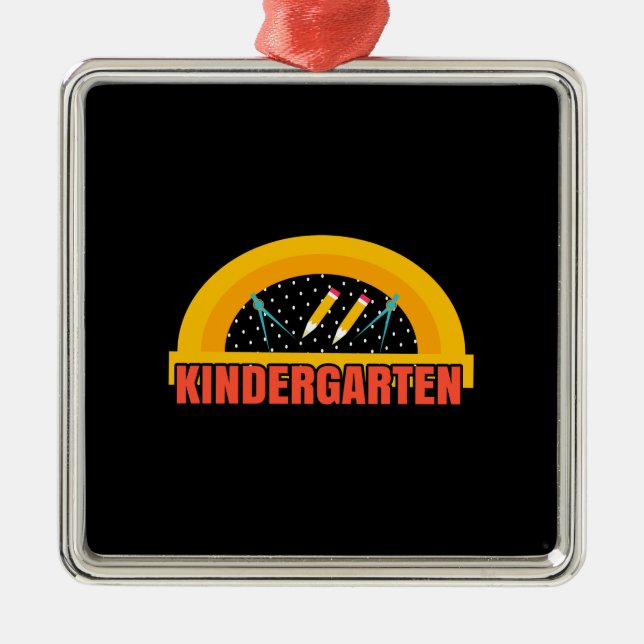 Teacher Kindergarten Metal Tree Decoration (Front)