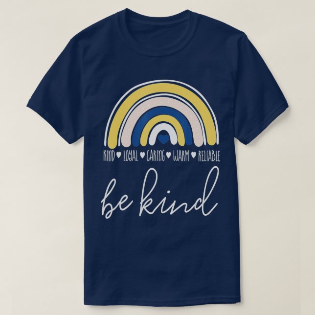 Teacher Kindness Be Kind Rainbow Matching Unity Da T-Shirt (Design Front)