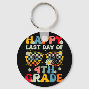 Teacher Last Day Of School 4th Grade Kids Boys Gir Key Ring