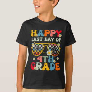 Teacher Last Day Of School 4th Grade Kids Boys Gir T-Shirt
