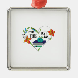 Teacher Lets Do This Test Day Metal Tree Decoration
