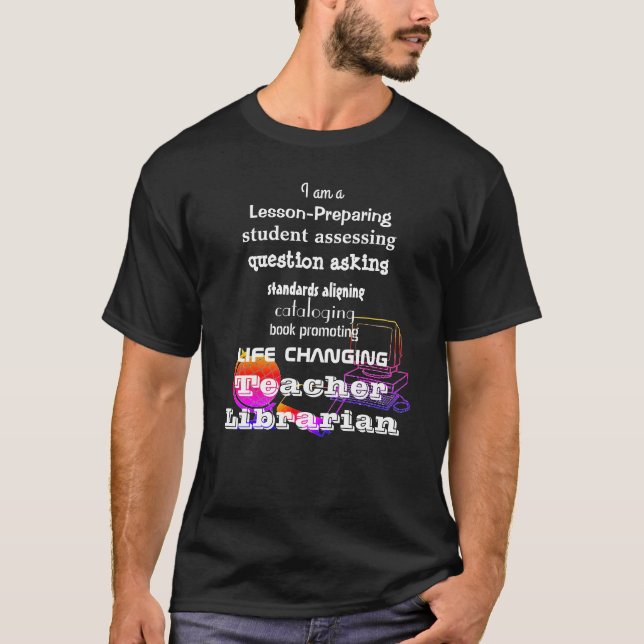 Teacher Librarian jwes T-Shirt (Front)