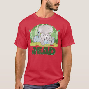 Teacher Library Read Book Club Elephant Pigeons Bo T-Shirt