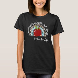 Teacher Life About Teach Love Inspire And Back To T-Shirt