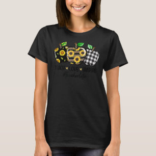 Teacher Life Apple Happy First Day Of School Teach T-Shirt